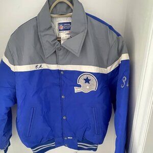 BRAND NEW Vintage Dallas Cowboys Jacket #34 with initials C.A.